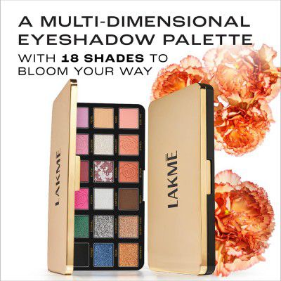 LAKMÉ Smooth Rouge Bloom Eyeshadow Pro-Palette 27g, Multicolour