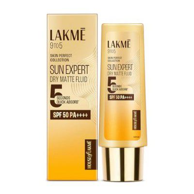 LAKME Sun Expert, Dry Matte Fluid Sunscreen, 50ml | for Oily and Combination Skin