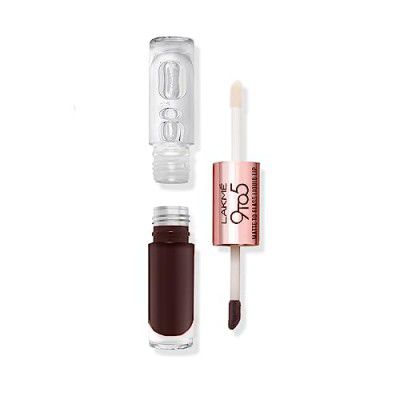 Lakme 9 to 5 Matte to glass Liquid lip, 7.6ml, BrwnSugr