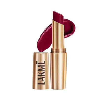 Lakme 9 To 5 Primer + Matte Lipstick, Matte Finish, Lightweight Lipstick, Lasts For 16Hrs, Nourishes Lips & Great For Daily Use, Deep Wine, 3.6g