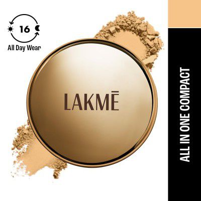 Lakme 9 to 5 Primer with Matte Powder Foundation Compact, Ivory Cream, 9g