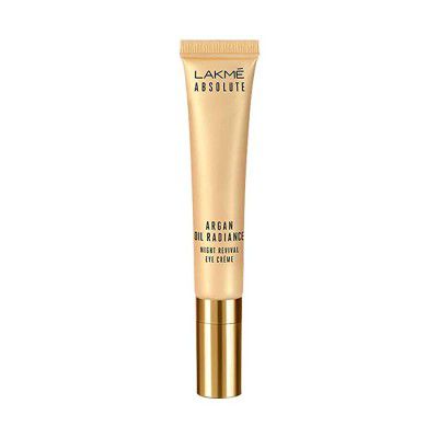 Lakme Absolute Argan Oil Radiance Night Revival Eye Cream with Argan Oil  Reduces Dark Circles, 15 g
