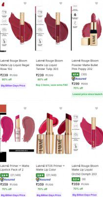 UP TO 86% OFF | Lakme Beauty products