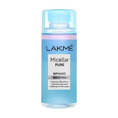 Lakme Biphasic Micellar Face Cleansing Water 100ml | Removes Waterproof Makeup