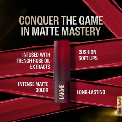 Lakme Cushion Matte Red Retro - 4.5 gm