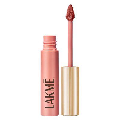 Lakme Double Duty Lip & Cheek Mousse Matte Lipstick Soft Blush, Lightweight, Long Lasting, Dewy Look , Burgundy Lush, 9g