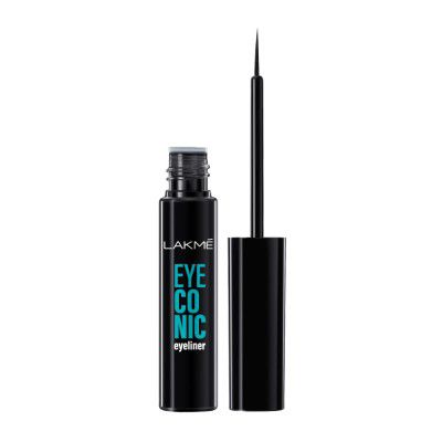 Lakme Eyeconic Liquid Eye Liner, Black, Long Lasting Matte Waterproof Liner - 4.5 ml
