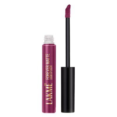 Lakme Forever Matte Liquid Lip Colour, Purple Pout, 5.6 ml