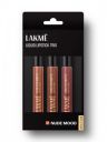 Lakme Forever Matte Long Stay Light-Weight Liquid Lipstick Trio 16.8ml - Nude Moods...