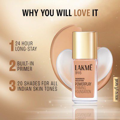 Lakme Powerplay Priming Foundation, Natural, 25ml