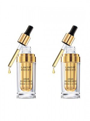Lakme Set of 2 Absolute Argan Oil Radiance Overnight Oil-in-Serum