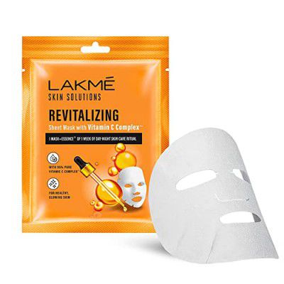 Lakme Skin Solutions Sheet Mask Revitalizing With Vitamin C - 25Ml