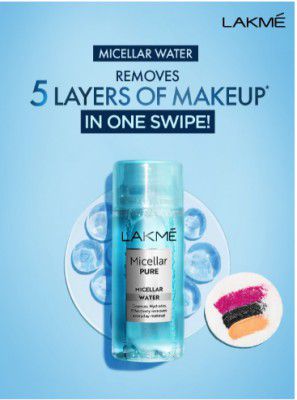 LakmePure Micellar Water for Makeup Removal - 200ml