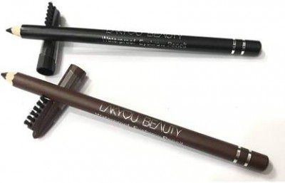 Lakyou Beauty Waterproof Eyebrow Pencil Black and Dark Brown  (black, brown)