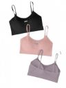 LalakiyaS Women Cotton Padded Wire Free Sports Bra Fitness Yoga Free Size (Pack of 3) Size (28-32)...