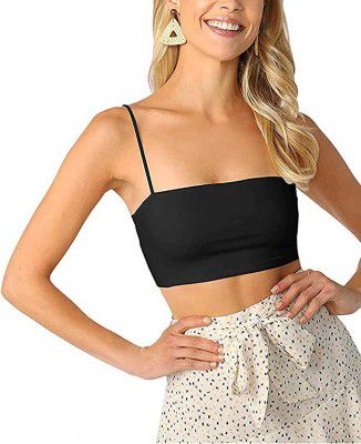 LalakiyaS Womens Seamless Tube Top Padded Stylish Cotton Non-Wired Sports Bra(Size :28 to 34)