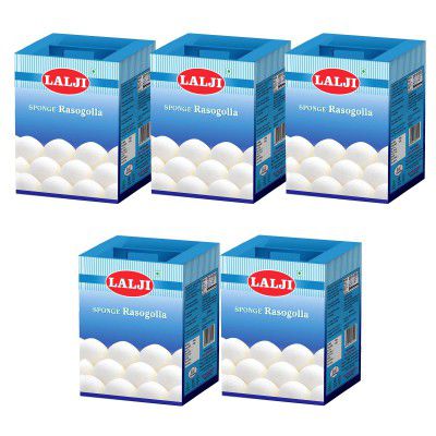 Lalji Foods Rasogolla 5Kg (1Kg x 5)