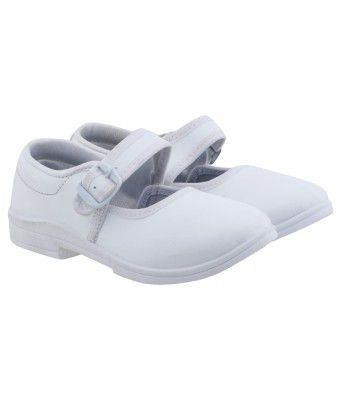LANCER Womens ANK-dlxwht School Uniform Shoe