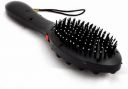 LandVK Magnetic Vibra Plus Head Massager Comb Black Battery Operated Vibration Magnetic Head Massager Hairbrush with Double Speed...