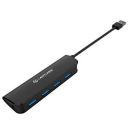 Lapcare 4 High Speed Multi Port USB 3.0 Hub with 30cm Cable and Data Transfer Speed Upto 5Gbps, Black (LRBUPH7128)...