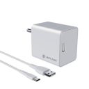 LAPCARE Adopt 24W USB Mobile Charger, Comes with 1M Type-C 30W Cable, Fast Charging Compatibility with All Android Devices & Other USB Enabled Devices (White)...