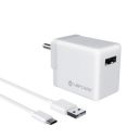 LAPCARE Adopt 30W USB Mobile Charger, Comes with 1M Type-C 30W Cable, Fast Charging Compatibility with All Android Devices & Other USB Enabled Devices (White)...