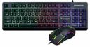 LAPCARE Champ LGC-012 Braided Wire USB Gaming Keyboard and Mouse Set, Membrane Backlit,Customized RGB Lights & 7D USB Mouse with 8000 DPI, Black...