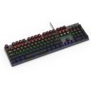 LAPCARE Champ (LGK-105) Full Anti ghosting Mechanical RGB Gaming Keyboard, Blue Axis Keys with Excellent Touch, Spillproof, 2 USB Passthrough, RGB LED Backlit, 50m Keystokes Lifespam,1 Year Warranty...