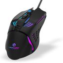 LAPCARE Champ LGM-105 Gaming Mouse, 6 Buttons, 4 Adjustable DPI Levels Upto 3600 DPI, 5 Circular & Breathing LED Light, Wired Mouse (Black)...
