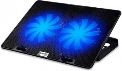 LAPCARE DCX-A101 2 Fan Cooling Pad  (Black)