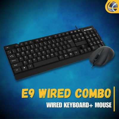 Lapcare E9 Wired Combo-Wired Keyboard and Mouse Set