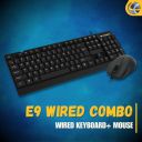 Lapcare E9 Wired Combo-Wired Keyboard and Mouse Set...