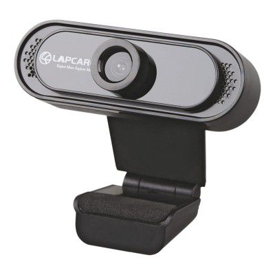 LAPCARE Lapcam USB 720p HD Webcam (5 Glass Lens, LWC-042, Black)