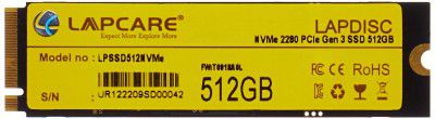 Lapcare LAPDISC NVMe 2280 PCIe Gen 3 SSD 512GB