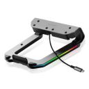 LAPCARE Legend Aluminium Alloy Tabletop RGB Laptop Stand, Space Grey...