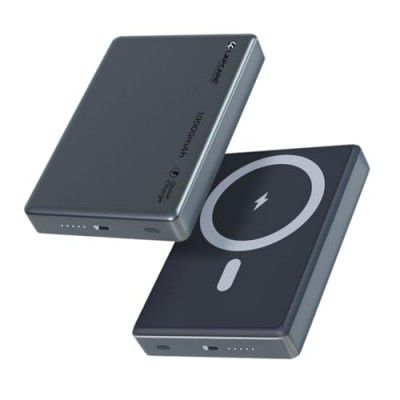 LAPCARE Trust-II 10000mAh Slim Wireless Power Bank | 22.5W Type-C PD & 15W Wireless | Strong Magnetic Hold