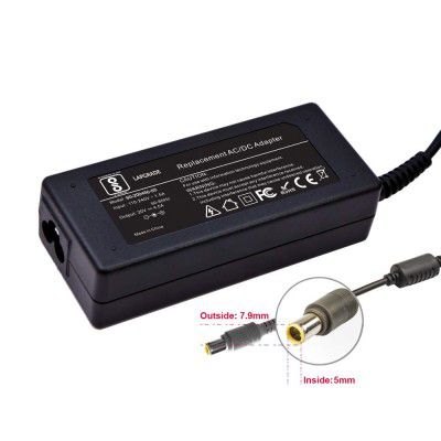 LAPGRADE 20V 4.5A Adapter Charger for Lenovo ThinkPad R60 T60 X60 Z60 Series (Without Power Cable)