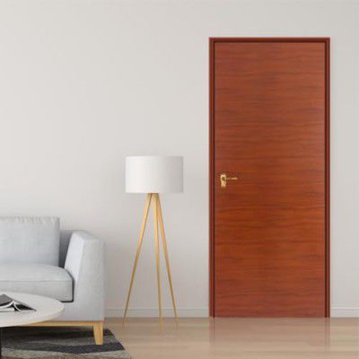 LAPO WPC Doors For Home, Bathroom Door, Waterproof & Termite proof, WPC Door (2.75x6.75 Feet,22 kg-Wooden)–511