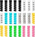 Lapster 28 pcs Mix Spiral Charger Spiral Charger Cable Protectors for Wires Data Cable Saver Charging Cord Protective Cable Cover...
