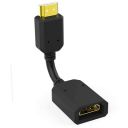 Lapster HDMI Male to Female Extension Cable high Speed Cable for LED/LCD TV, Laptop - 10 cm Black...