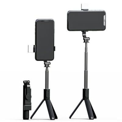 Lapster Rechargeable LED Selfie Stick with Tripod Stand, 3-in-1 Multifunctional Design 