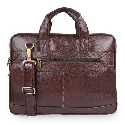 ADISA Laptop Messenger Office Bag Briefcase for Work for Men (Lb6050-Bro, Brown)