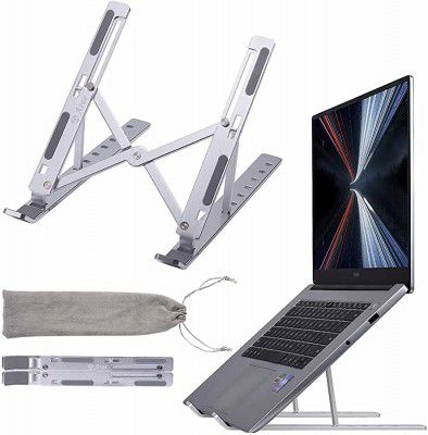 Laptop Stand, Adjustable Notebook Riser Aluminium Foldable Portable Computer Stand