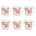 Larah by BOROSIL Crysta Series Costa Opalware Mug - Set of 6...