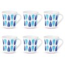 Larah by BOROSIL Crysta Series Fable Opalware Mug - Set of 6 Tea/Coffee Mugs | 210 ml Each...