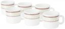 Larah by Borosil Elega Opalware Mug, Set of 6 Tea/Coffee Mugs, 100 ml Each, Microwave & Dishwasher Safe, Bone-Ash Free, Crockery Set Ideal for Daily Use & Gifting, White...