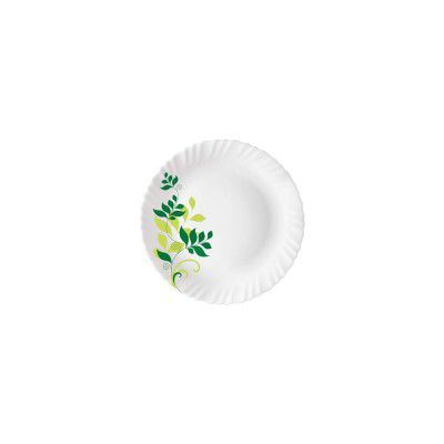Larah by BOROSIL Fern Opalware Dinner Set (White) 33-Pieces