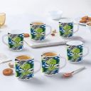 Larah by Borosil Forest Opalware Mug, Set of 6 Tea...