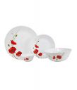 Larah by BOROSIL Glass Dinner Set - 9 Pieces...