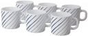 Larah by BOROSIL Indigo Ray Opalware Mug, Set of 6 Tea/Coffee Mugs, 180 ml Each...